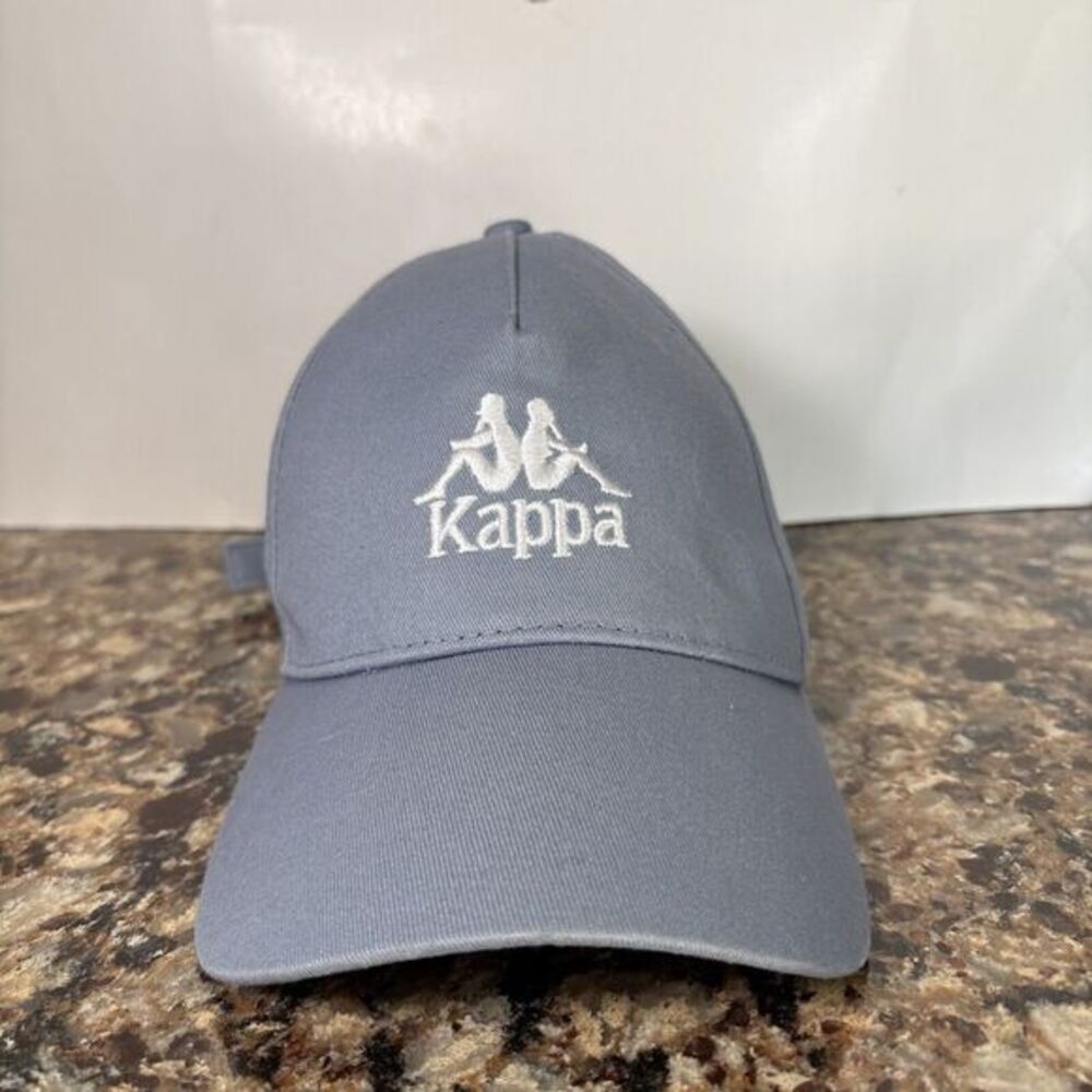 Kappa Light Blue Adjustable Strap Back Dad Hat w/ Curved‎ Brim